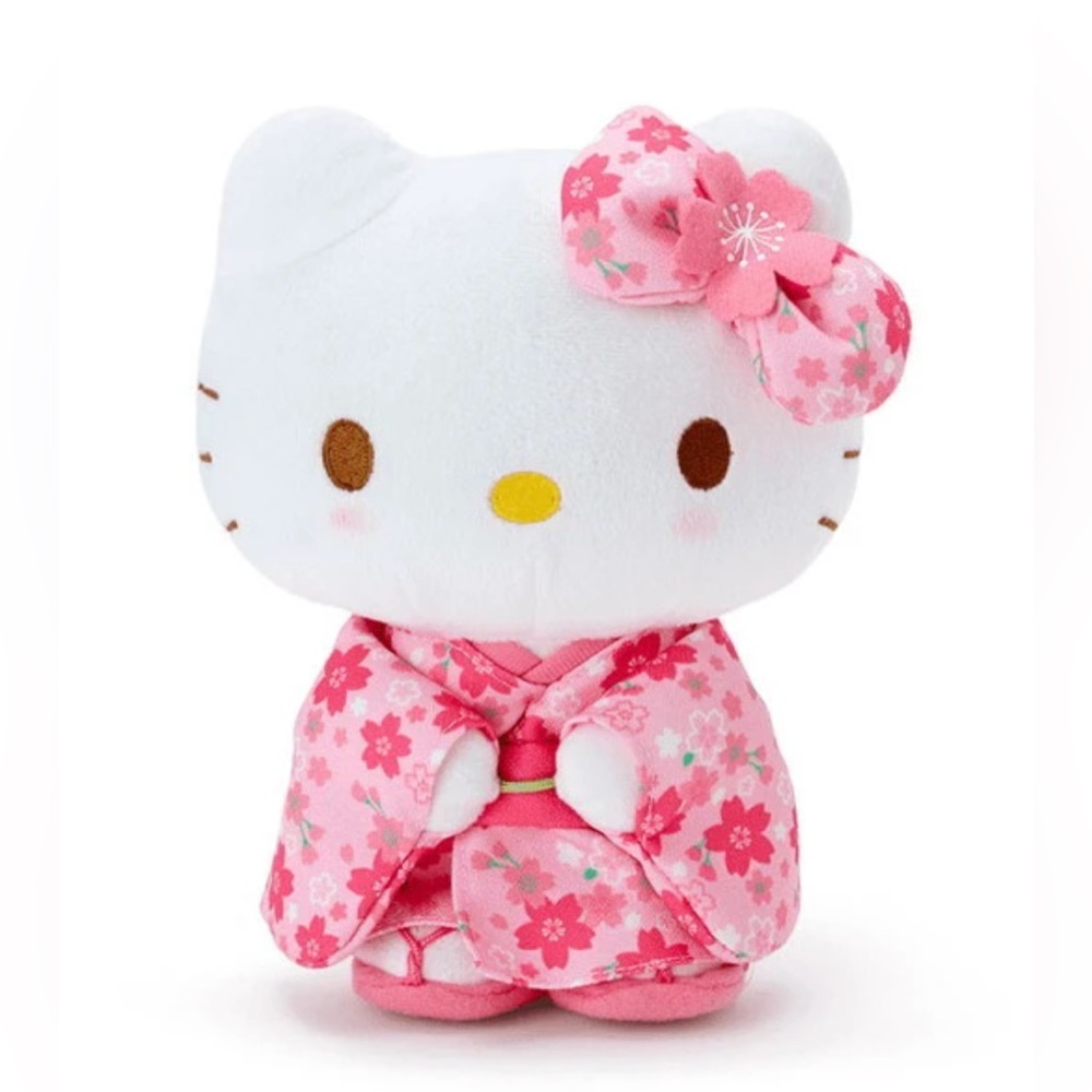 Sanrio Pink Cherry Blossom Kimono Hello Kitty Plushie, Collector’s Ltd Edition